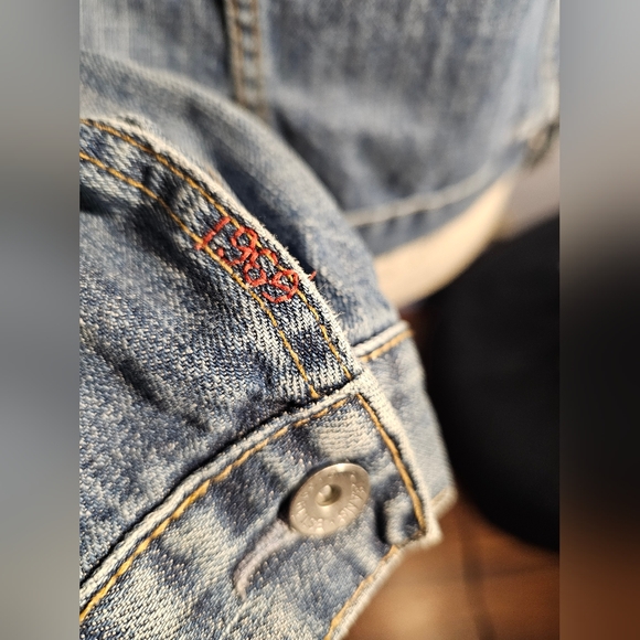 GAP Jean Jacket Womens 1969 Limited Edition Size Small Medium Wash Fall '06 Y2K - Picture 7 of 13